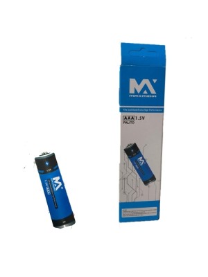 Pilha AAA Maxmídia Cartela C/4 Unidades – Tubo C/60 Pilhas Palito 1,5V de Longa Duração para Controles, Brinquedos e Eletrônicos