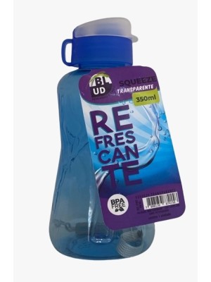 SQUEEZE FLIP TOP TRANSP 350ML UN. NEW BABY