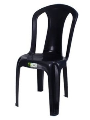CADEIRA DE PLASTICO BISTRO VENEZA PRETA 49XX44X88CM UN.