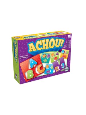 Jogo Educativo Achou! Toia Encaixe Alfabeto Números
