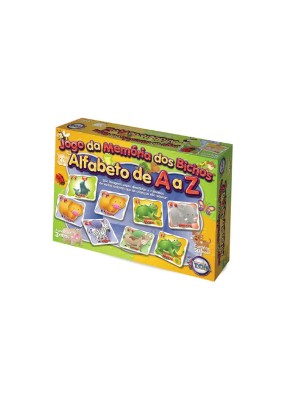 Jogo Da Memória Dos Bichos Alfabeto De A - Z Animais