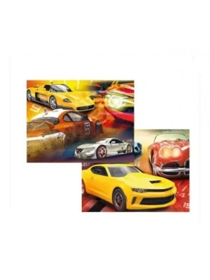 Jogo Quebra Cabeça Infantil Hot Cars 2 Em 1 Puzzle 200 Peças