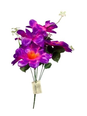 BUQUE 34CM C/ 7 FLORES UN. GM GOLD