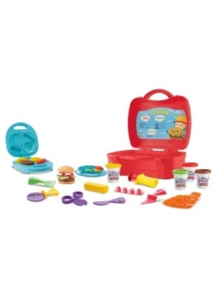 Minha Maletinha De Brinquedo Lanchonete Diversas Massas e Moldes