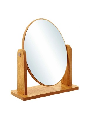ESPELHO DE MESA OVAL WOOD NATURE 18CMX21CM UN. WELLMIX