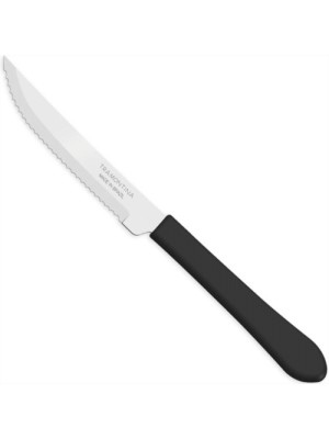 FACA CHURRASCO INOX 4 LEME PRETO UN. TRAMONTINA