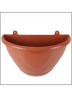 VASO DE PAREDE N1 MARROM 24,5CM DE PLÁSTICO