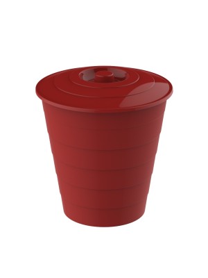 CESTO DE PIA CONICO 6L VERMELHO UN.