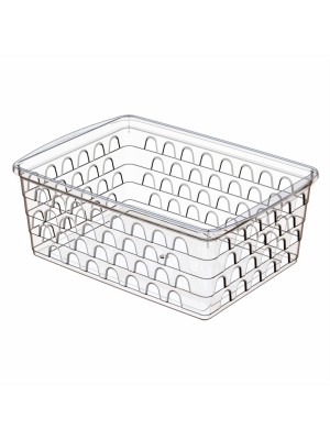 CESTO MULTIUSO 20X15,5X6,5CM MEDIO TRANSPARENTE UN.