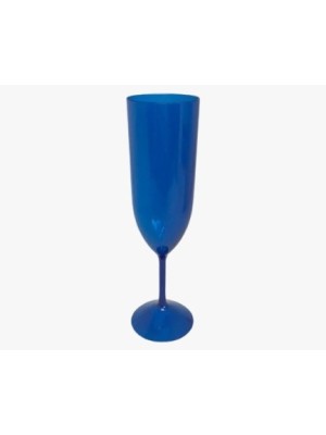 TAÇA ESPUMANTE 180ML CONJUNTO 6PCS AZUL UN. UAUPLAS