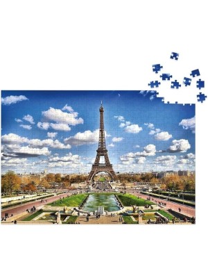 Jogo Quebra Cabeça Paris França Puzzle Torre Eiffel 500 Peças Colecao Paises
