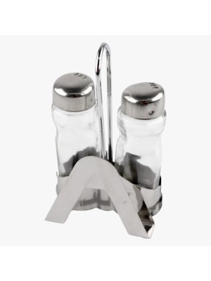 GALHETEIRO EM VIDRO COM 2 PEÇAS E 1 SUPORTE UN. FU XING