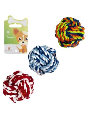MORDEDOR PET BOLA CORDA 6CM UN. RIO TIJUCAS