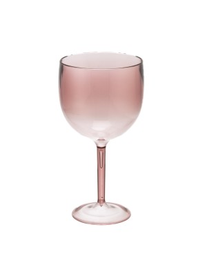 TACA GIN ROSE TRANSLUCIDO 580ML UN. PLASTI FESTA