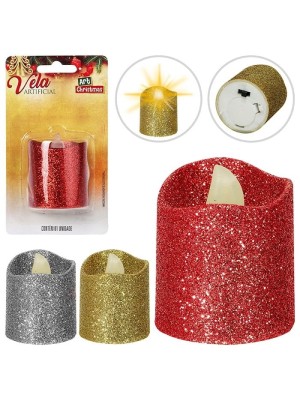 VELA ARTIFICIAL GLITTER 4,5CM UN. ZEIN