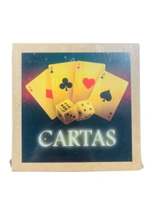 CAIXA DE BARALHO MDF 20X20X5CM UN. CONECTA BRASIL