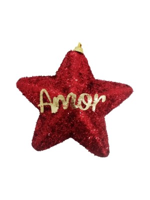 ESTRELA, 12CM, DECORATIVA, NATAL, MULTIART