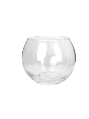 VASO DE VIDRO REDONDO 8X10CM UN.