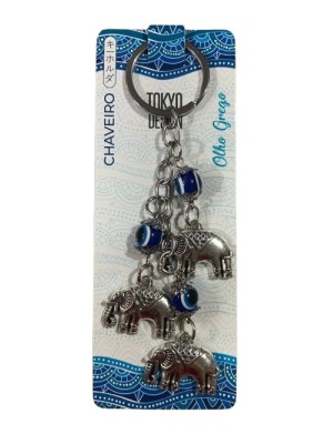 CHAVEIRO OLHO GREGO DE METAL UN. MULTIART