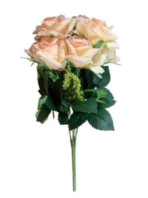 FLOR ARTIFICIAL ROSA X9 UN. MULTIART