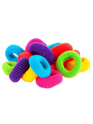 ELASTICO DE CABELO ESTRELA LISA COLORIDO C/12PCS UN. RABICO DL