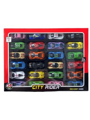CARRO COLEÇAO CITY RIDER CLASSIC 24PCS MIKI TOY