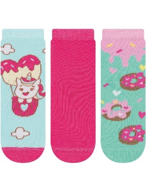 MEIA SOQUETE INFANTIL 3PARES 31-34 UN. CIA DA MEIA