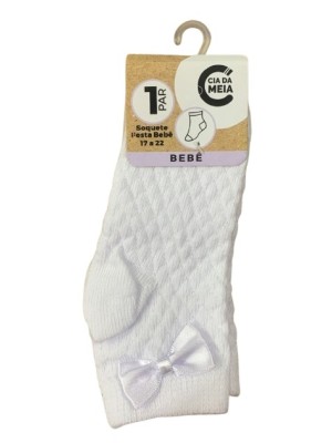 MEIA SOQUETE FESTA BEBE 17-22 UN. CIA DA MEIA