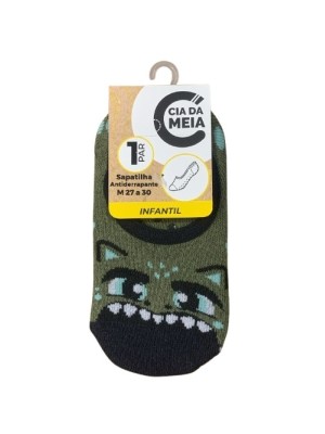 MEIA SAPATILHA 1PAR ANTID. INFANTIL 27-30 UN. CIA DA MEIA