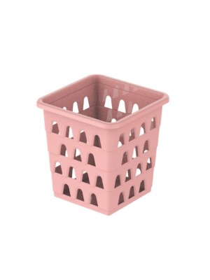 CESTO MULTIUSO QUADRADO PEQUENO ROSA UN.
