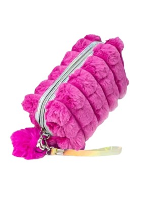 NECESSAIRE DE PELUCIA PINK 20X10X9CM UN. GM GOLD