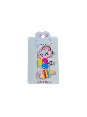 TIC TAC DE CABELO INFANTIL C/3 PCS MS0018 UN. GM GOLD