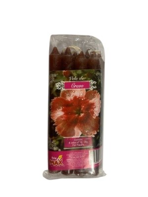 VELA PERFUMADA N 4 CRAVO 8PCS 18G UN. VELAS MAX