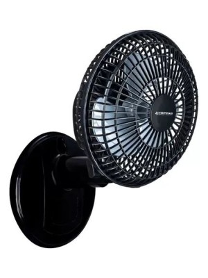 Ventilador 20cm Mini Turbo Preto/Prata 25W – Portátil e Econômico 220V