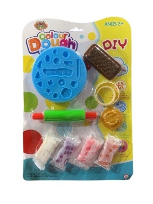 MASSINHA DE MODELAR DIY COM MOLDE COLOUR DOUGH UN. HL IMPORT