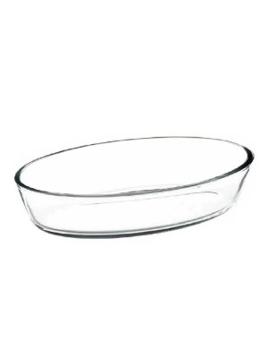 ASSADEIRA  DE VIDRO OVAL 3L UN. INGA