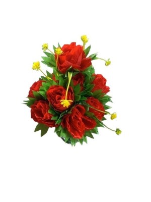 ROSA ARTIFICIAL 30CM UN. CORES SORTIDAS MINI BUQUET TOP IMPORTADORA