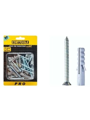 PARAFUSO C/ BUCHAS 6MMX30MM CRTL C/20 KITS UN.