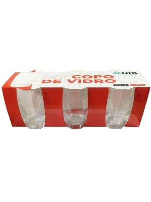 COPO TRANSPARENTE KIT C/6PCS 370ML