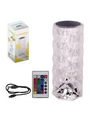 LUMINARIA DE MESA CRISTAL TUBO UN. ZEIN