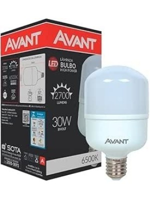 LAMPADA LED BULBO HP 2200 LUMENS 30W 6500K LUZ BRANCA UN. AVANT