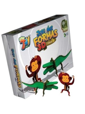 JOGO DAS FORMAS 3D 14,5X21CM UN.