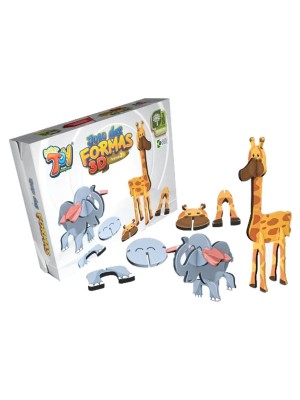 JOGO DAS FORMAS 3D 14,5X21CM UN.