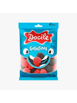 BALA DE GELATINA GELATINES AMORAS 80G UN. DOCILE