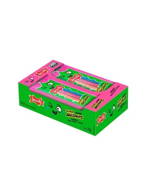 BALA REGALIZ TIPO CANUDINHO SUPER AZEDINHOS DISPLAY C/12PCT 180G UN. DOCILE