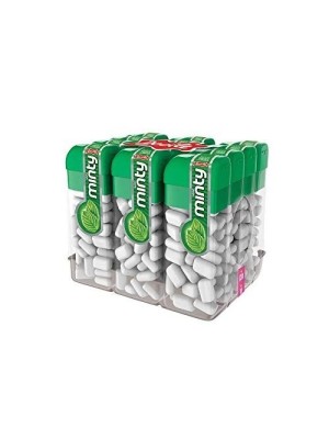 Pastilha Mini Minty Sabor Hortelã Pacote com 12 Unidades 168g Docile – Pastilhas Refrescantes Crocantes