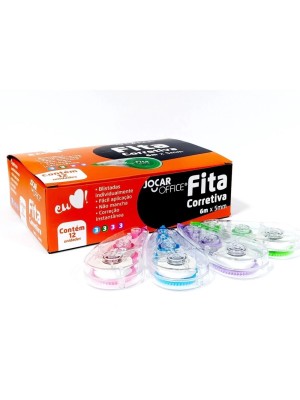 FITA CORRETIVA DISPLAY C/12PCS 6MX5MM UN.