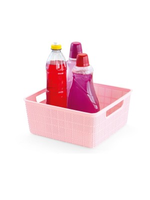 CESTO ORGANIZADOR 4,5LTS ROSA UN.