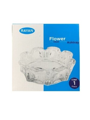 CINZEIRO DE VIDRO FLOWER 100ML 11CM UN.