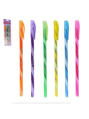 CANETA ESFEROGRAFICA C/6PCS UN.